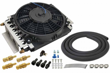 Derale 13900 15-Pass Electra-Cool Remote Transmission Cooler (-6AN)